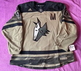 Arizona Coyotes Howler Military Appreciation Concept Jersey Size 56 MIC