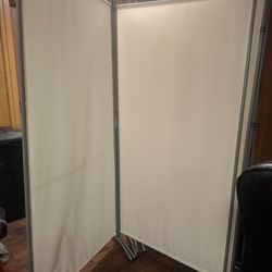 Room Divider Privacy Screen- Light Beige