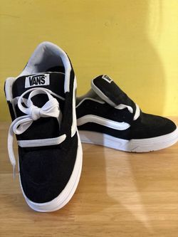Vans Black Suede Low-Top Sneakers