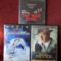 The War Zone, Stargate Continuum, Road to Perdition, DVD movies