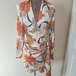 New Silk Dress With Tag  Small