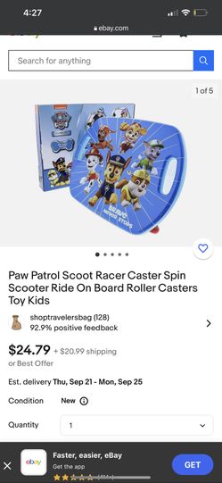 Paw Patrol Scoot Racer