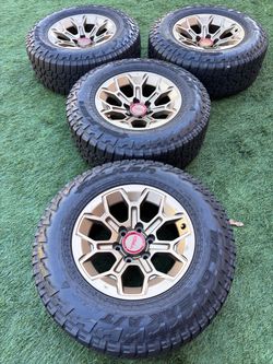 TRD pro wheels and used tires 265/70/17 tires and Rism