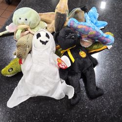 6 Collectable Beanie BABY BABIES Haunt Sheets