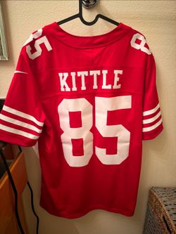 SAN FRANCISCO 49ERS GEORGE KITTLE NIKE ALTERNATE VAPOR F.U.S.E RED LIMITED PLAYER JERSEY
