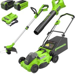 Green works Lawn Mowing Set