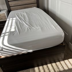 Twin bed with mattress