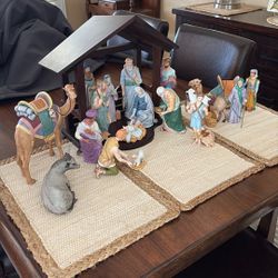 LENOX 1991-95 Renaissance Nativity- 19 Pieces