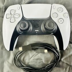 PlayStation DualSense™ Wireless Controller – White  - For PS5, PC, MAC & Mobile ( Used )