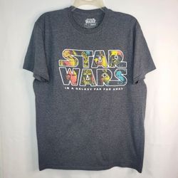 Star Wars Mad Engine Graphic Tee Shirt Mens Large L Charcoal Gray