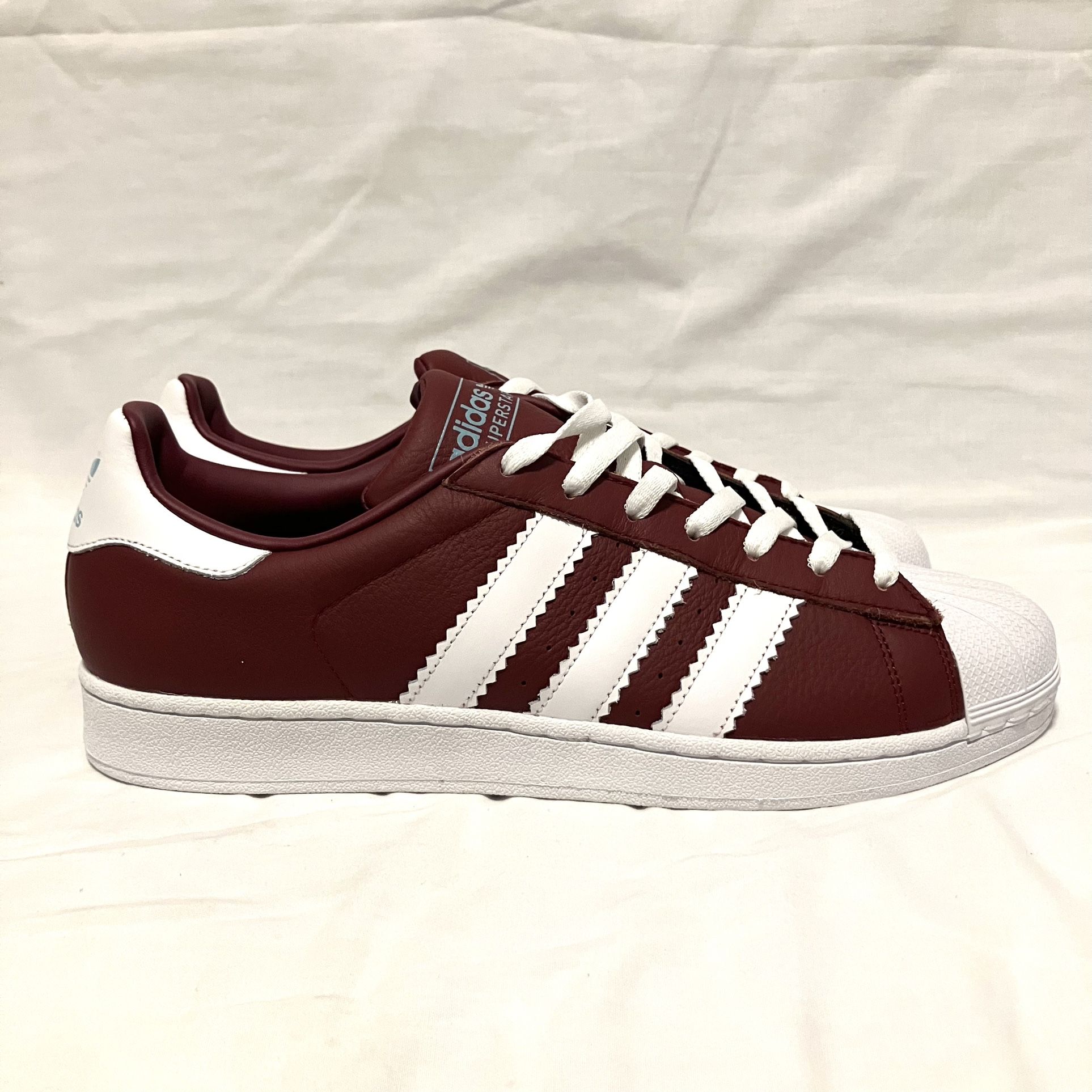 Size 13 Mens Adidas Superstar Collegiate Burgundy ART BD7416