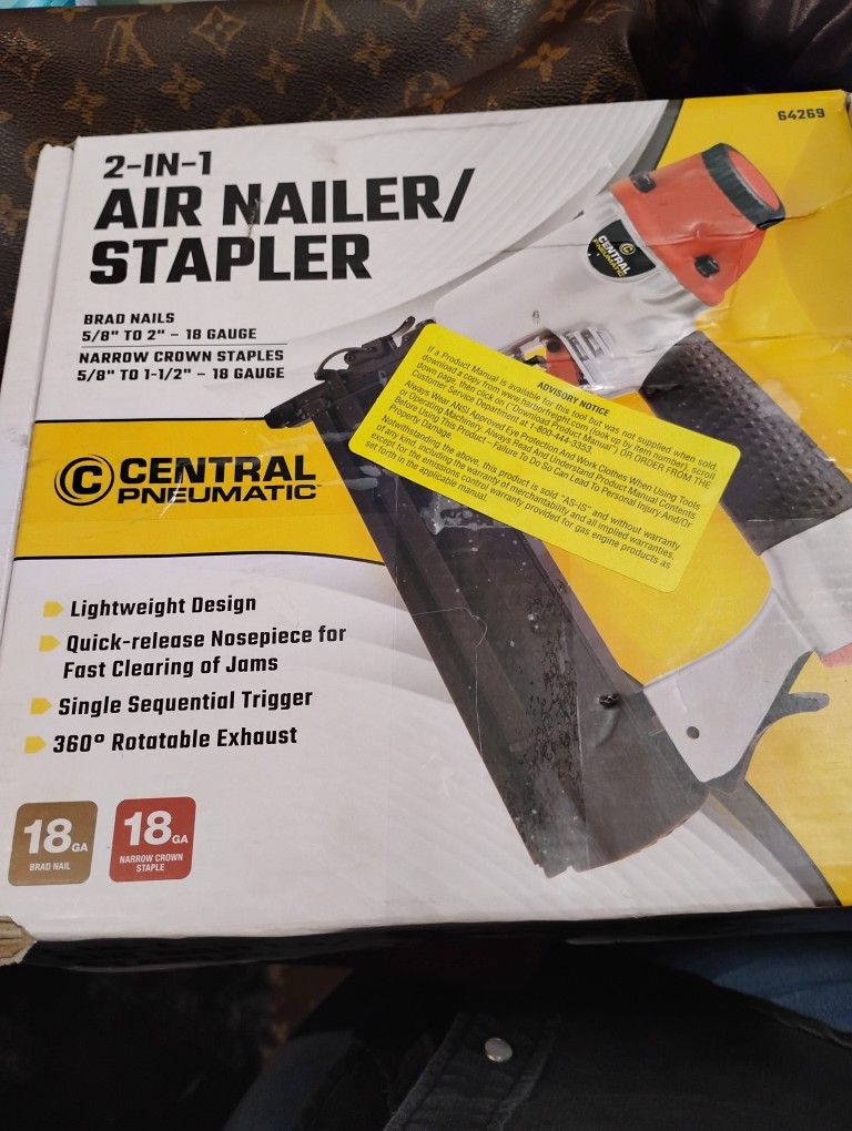 2 In 1 Air Nailer Stapler