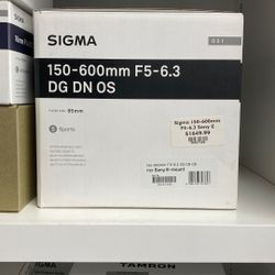 Sigma 150-600mm F5-6.3 Lens For Sony E
