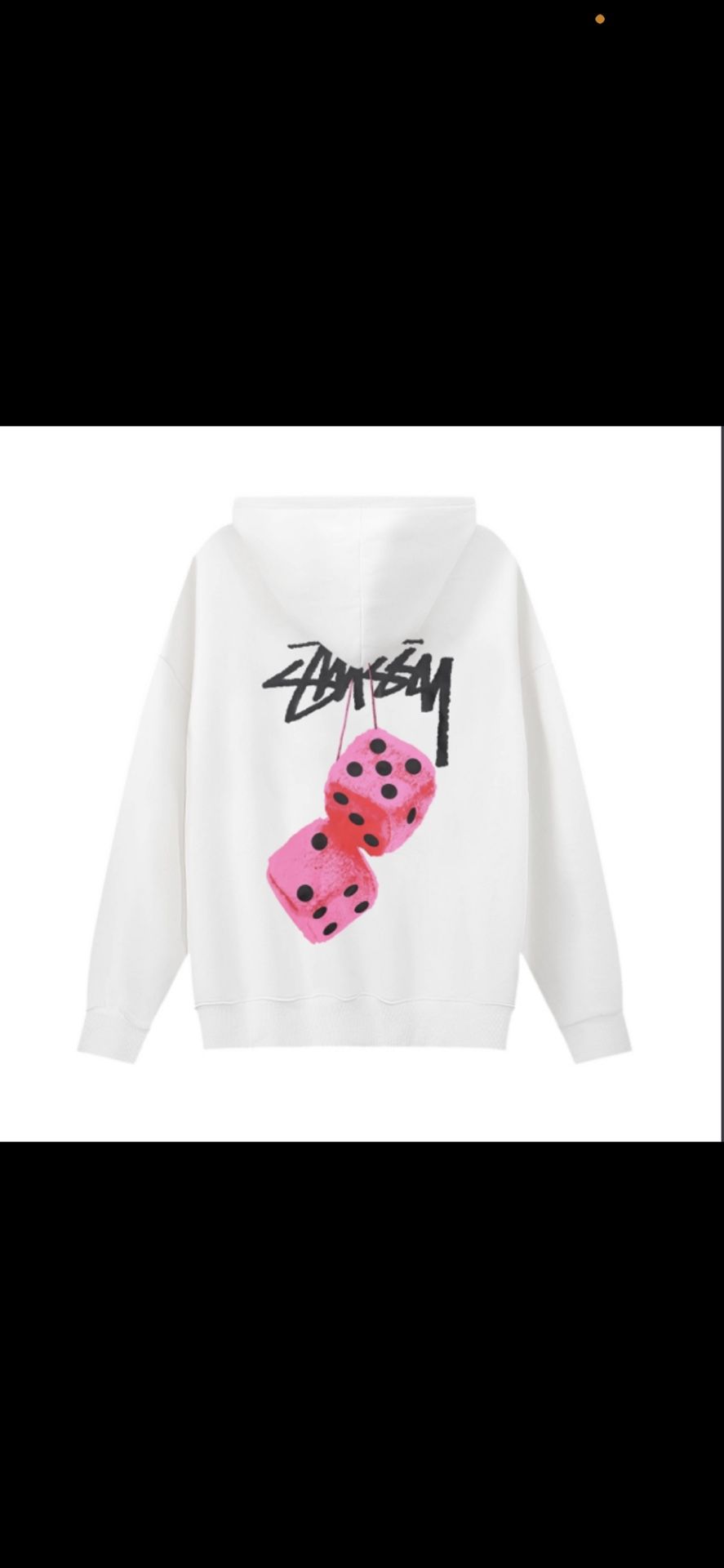 Stussy Fuzzy Dice Hoodie Medium