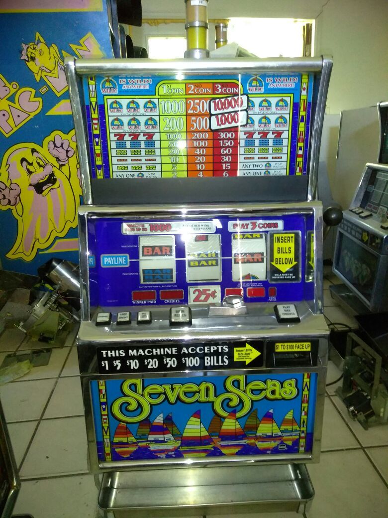 IGT S-PLUS SLOT MACHINE SEVEN SEAS & ARCADE PINBALL JUKEBOX REPAIR