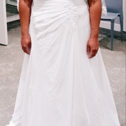 New White Wedding Dress 