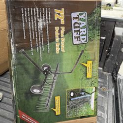 Brand New 72” Pine Straw/Debris Rake
