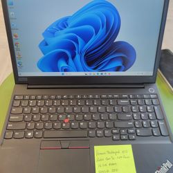 Lenovo Thinkpad E15 15.6" Intel Core i5-10th Gen 16gb Ram 500gb SSD, Windows 11 Pro Microsoft Office, Charger. 