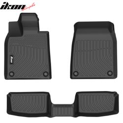 Fits 2022-2024 Audi e-tron GT & RS e-tron GT 2025-2026 S e-tron GT Floor Mats All Weather Carpets Liner Guard TPE 3PCS Set