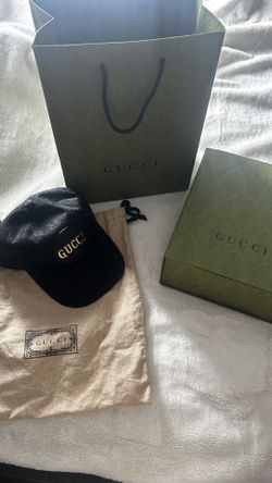 Black And Gold Gucci Hat