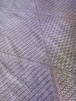 Bohemian style white rug brand new