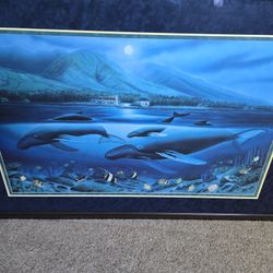 Maui Moon framed picture by Wyland