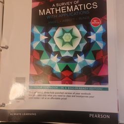 A Survey Of Mathematics With Applications 10th Edition 