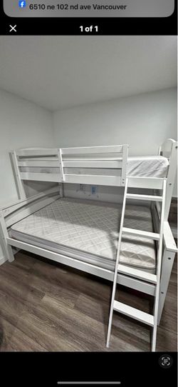 Bunk bed (twin over full ) 2 mattress