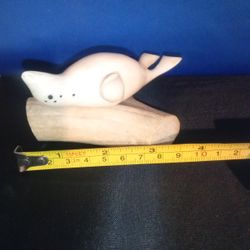 Ivory Seal On Top Of Deer Horn From Alaskan