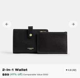 Coach wallet 2 in 1