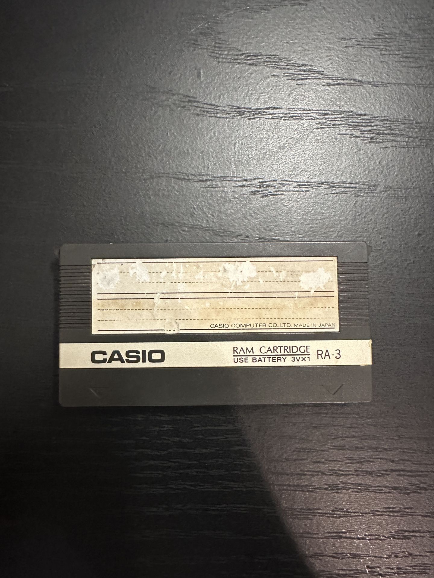 Casio CZ101 Data Ram Cartridge