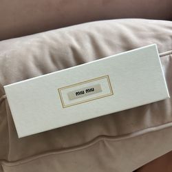 Empty Miu Miu Bracelet Gift Box