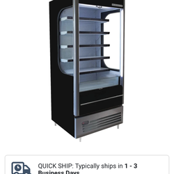 Beverage-air open fridge
