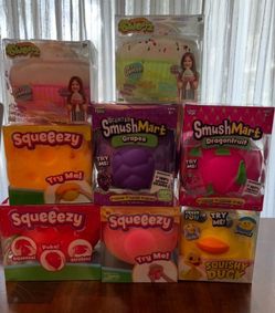 Squishy / Squishies - dragonfruit, cheese, duck, cupcakes