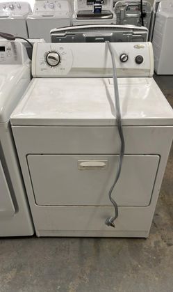 Whirlpool Electric Dryer – AutoDry, Top Lint Trap, White