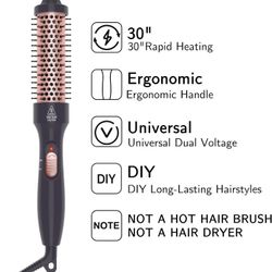 NEW 
1.25 Inch Curling Iron Brush Ceramic 1 1/4 Inch Double PTC Heated Hair Curling Comb Tourmaline Ionic Hair Curler Curling Iron Dual Voltage