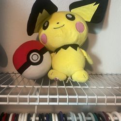 Build A Bear Pichu And Plush Pokeball
