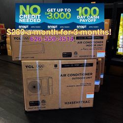 Tcl 2 Ton Mini Split 24K BTU 17 Seer Air Conditioner Brand New Sealed