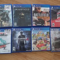 Playstation 4 Games 10.00 Each