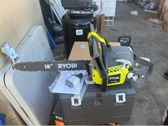RYOBI 18 in. 38cc 2-Cycle Gas Chainsaw with Heavy-Duty Case