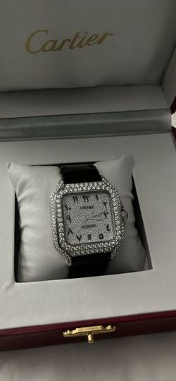 cartier santos leather band