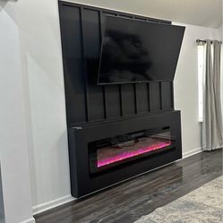 43”x19” Beautiful Fireplace Heater With 7 Different Lighting 