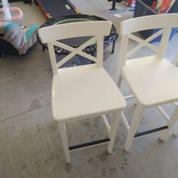 Set Of 4 Island High Chair Stools 