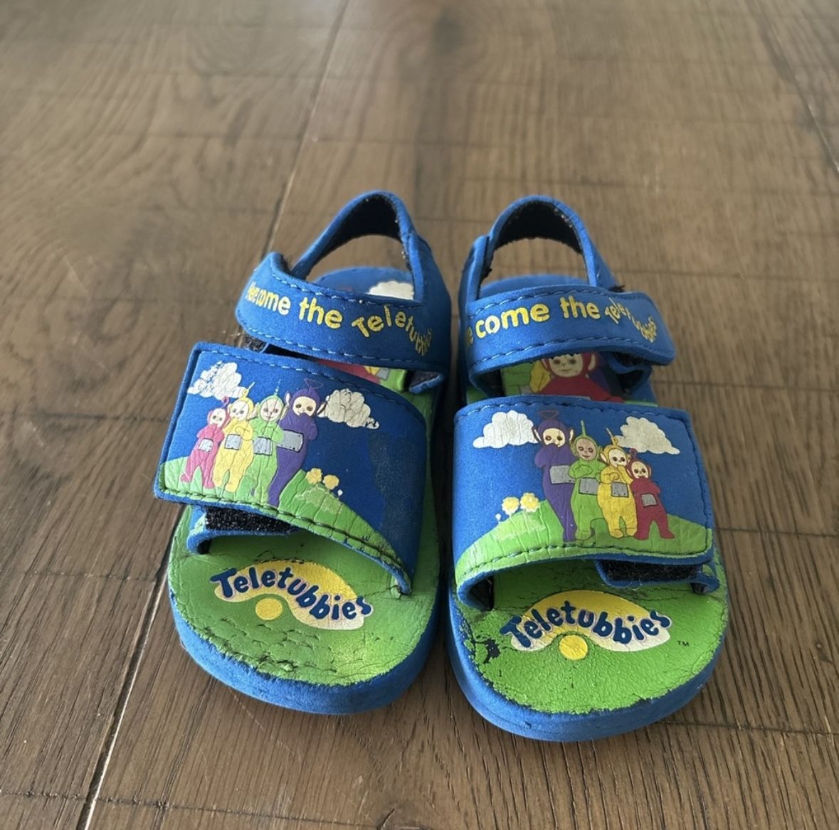 Vintage 90s Teletubbies Sandals Size 5C Kids Rare