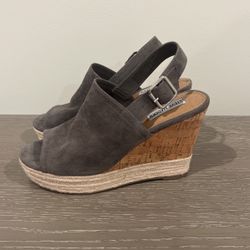 Steve Madden Grey Wedges 