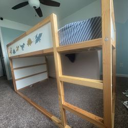 Twin Size Kids Bed Frame And Mattress 
