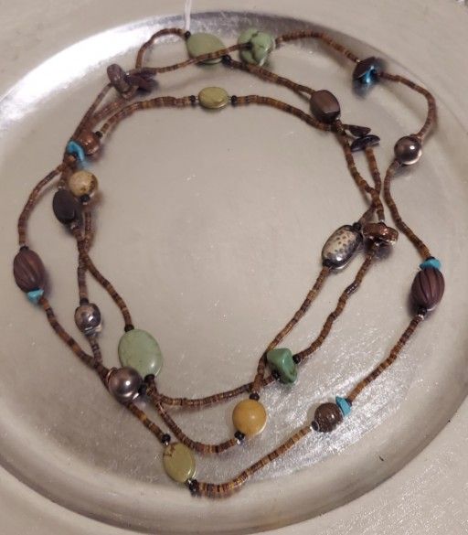 SILPADA GREEN & BLUE HOWLITE NECKLACE