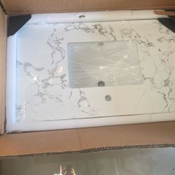 Cracked Bathroom Stone Vanity Top 