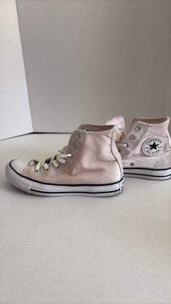 Converse Chuck Taylor All Star High Top Velvet Pink Rose Quartz Sneakers Converse