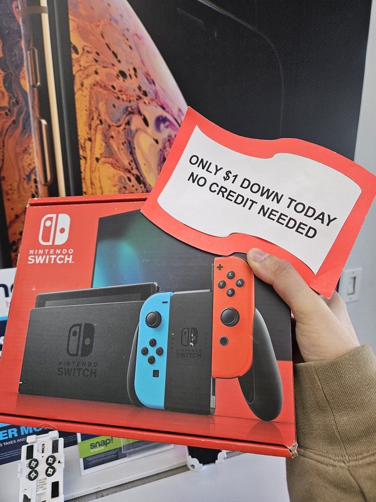 Nintendo Switch V2 Gaming Console New PAYMENTS AVAILABLE $1 Down Today